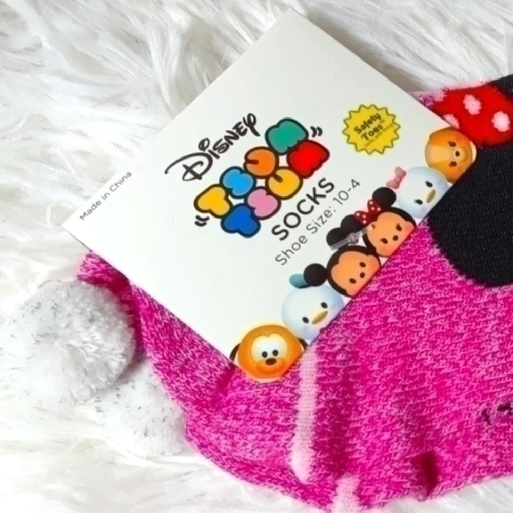 Disney TSUM TSUM Minnie Mouse Pom-Pom Socks